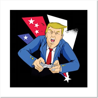 Gamer Trump Posters and Art